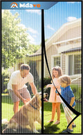 Magnetic Screen Door，Screen Door Mesh，Keep Bugs Out, Heavy-Duty Mesh Curtain,Pet and Kid Friendly, Works with Front Doors, Sliding Doors
